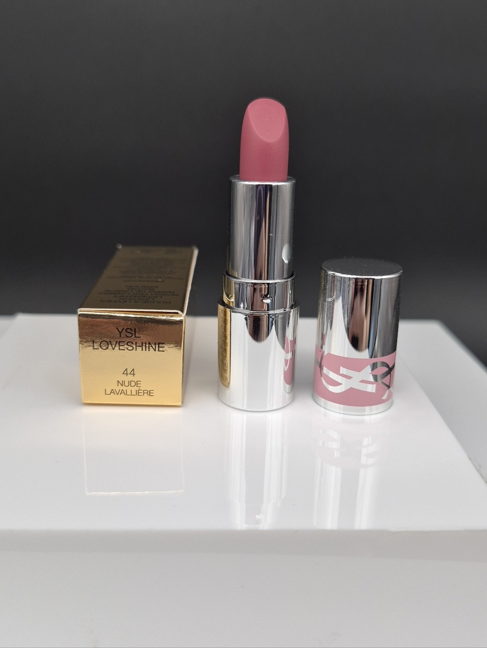 YSL Loveshine High-Shine Caring Lipstick: Nude Lavalliere (44), .04, NIB - Picture 9 of 9